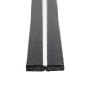 close-up of the end of a blue 60 3mm white packer strip showing its thickness and colour stripe