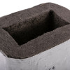 Close up of an intumescent duct sleeve 110mm showing the textured surface and hollow centre