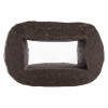 End view of the intumescent duct sleeve 110mm showing the rectangular hollow centre and textured surface