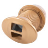 Back view of fire rated door viewer gold showing threaded body and viewing lens