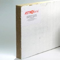 Edge view of affbatt60 showing fire batt insulation panel with white coating and label