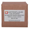astro flexi hinge pad radius corners 300 showing front of plain brown box with white product label