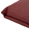 Close up of the corner of the astro pillow large showing the textured red fabric and stitching details