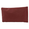 Back view of the astro pillow small in a deep red fabric with a textured surface