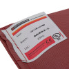 Close up of the label on an astro pillow small showing size batch and certification details
