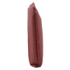 astro pillow small shown from the side in a deep red colour with a textured surface