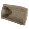 angled view of a double box insert made from a grey molded material showing interior shape and structure