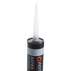 top view of astroflame intumescent acoustic mastic tube with nozzle attached for application