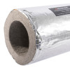Close-up view of the end of a thermal pipe sleeve 102mm showing the inner insulation and outer covering