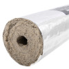 End view of thermal pipe sleeve 17mm showing insulation material and silver outer covering