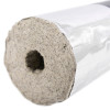 thermal pipe sleeve 21mm showing the texture and hollow end wrapped in foil facing forward