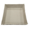 astroflame fire rated luminaire cover small shown from an angled view displaying its square shape and textured surface