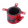 astroflame intumescent pipe collar small 55mm shown from a top angle with red metal and black inner lining