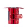 astroflame intumescent pipe collars small shown with a close up of the red side clasp mechanism