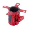 astroflame intumescent pipe collars small shown from a top angle with red metal and black inner lining