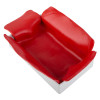 Red astroflame pfp putty pad internal double shown inside a white rectangular socket