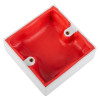 angled view of astroflame pfp putty pad internal single installed flat showing red interior and white outer edges