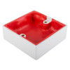 angled view of astroflame pfp putty pad internal single showing red putty inside a white square frame