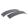 Angled view of two astroflame 4hr intumescent pfp fr pipe wrap pieces measuring 55mm with a grid pattern