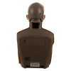 Back view of the brayden im13 red cpr manikin red illumination showing the rear and base details