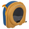 heartsine 360p trainer unit case angled showing front with transparent window and zipped blue back panel
