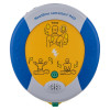 Front view of the heartsine 360p trainer unit showing graphic instructions and control button