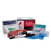 Contents of the rapidstop bleed kit advanced including chest seal, bandage, thermal blanket, gloves, scissors and strap