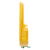 Side view of yellow heartsine trainer pak rewind mechanism showing its slim profile and details