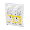 angled pack of schiller fred easy paediatric pads showing illustrated instructions on packaging