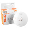 black and decker kitchen 10yr battery heat alarm shown with its box and packaging