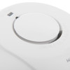 Close-up of the button on a Black and Decker mains powered smoke alarm