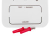 fixings including two red wall plugs and screws with part of the black and decker radio interlinked control unit visible above