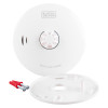 black and decker multi sensor 10yr battery smoke alarm with mounting base and fixing screws shown separately