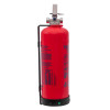 p50 service free 2kg powder extinguisher shown from the side with its bracket attached