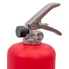 Close up of the handle and pressure gauge on a p50 service free 2ltr water mist extinguisher