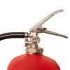Close up of the handle and pressure gauge on the p50 fluorine free b foam extinguisher