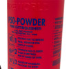 Close up of the body of a p50 service free 6kg powder extinguisher showing label and instructions
