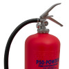 Handle and hose on p50 service free 6kg powder extinguisher shown against a white background