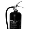 Close-up image of the Befw6Pv 6L Pv Stop P50 Fire Extinguisher Top with hose and pressure gauge visible
