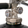 Close-up of the black gauges on the Befw6Wmb P50 6L Water Mist Fire Extinguisher showing pressure levels