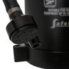 Close-up of the black nozzle on the Befw6Wmb P50 6L Water Mist Fire Extinguisher showing the mist outlet holes and part of the extinguisher body