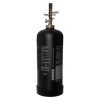 Side view of a black Befw6Wmb P50 6L Water Mist Fire Extinguisher showing label details and metal top handle