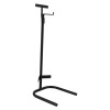 p50 fire extinguisher stand black with id sign bracket shown at an angled view against a white background