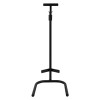 Front view of a black p50 fire extinguisher stand with an attached id sign bracket against a white background