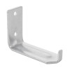 britannia p50 fire extinguisher wall bracket made of metal shown at an angled view with two mounting holes