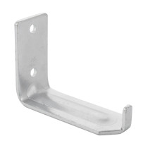 britannia p50 fire extinguisher wall bracket made of metal shown at an angled view with two mounting holes