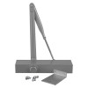 briton 1120b overhead door closer en2 4 with arm, bracket and screws shown separately on a white background