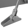 Close-up detail of the briton 1120b overhead door closer en2 4 showing metal joints and arm mechanism