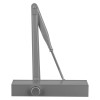 Side view of the briton 1120b overhead door closer en2 4 showing its metal arm and rectangular body
