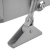 Closeup of the metal arm component of the briton 121ce overhead door closer en3 showing joints and mounting points